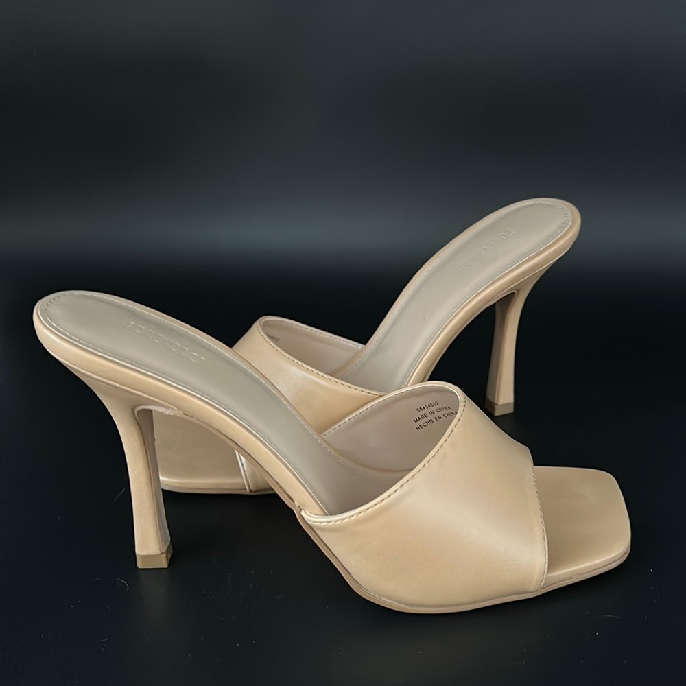 Tan Slip On Heels
